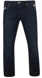KAM Mens Stretch Straight Leg Dark Wash Jeans (GOI)  in 32 - Picture 1 of 14
