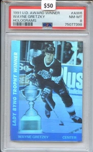 1991 Upper Deck Holograms #AW6 Wayne Gretzky PSA 8 lauréat du prix - Photo 1/2