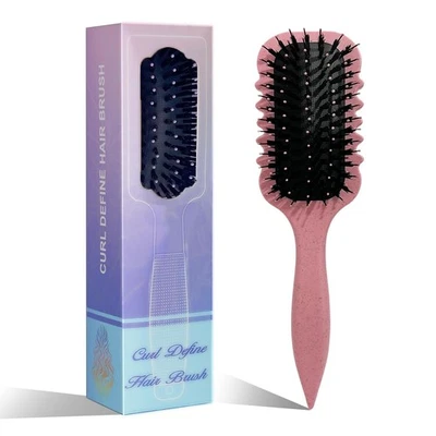 Curly Hair Brush, Curl Defining Brush, 2025 Bristle Styling Brush for Curly Hair - Image 1 of 4