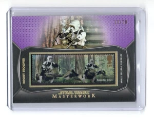 Star Wars Masterwork 2021 PURPLE Royal Mail Stamp SC-STP Scout Trooper #10/50 - Picture 1 of 4
