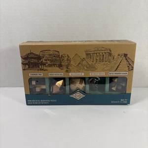 Juego de rompecabezas True Genius Ancient Treasures - Regalo rompecabezas de madera y metal - Imagen 1 de 2