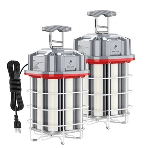 2-Pack Linkable LED Temporary Work Light 150W, 22500 Lumen Workshop Hanging Lamp - Picture 1 of 22