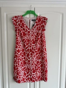 Rot & weißes Sommerkleid Sosandar Größe 12 für Damen neu mit Etikett - Bild 1 von 13