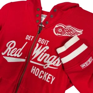 NHL Detroit Red Wings CCM Hockey Hoodie mit durchgehendem Reißverschluss Damen Small - Bild 1 von 7