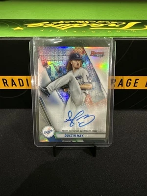 2019 Bowman's Best - Autographs Dustin May #B19-DM Refractor (AU, RC) (Z) - Image 1 of 2