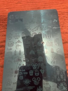 Disney Parks Custom Nail Art Stamping Plate Metal Icons Rides Snacks Neu - Bild 1 von 7