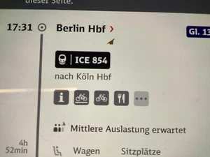 Zugticket von Köln nach Berlin am Fr., 24.01.2025 um 17:31 Uhr mit BahnCard 50 - Bild 1 von 1