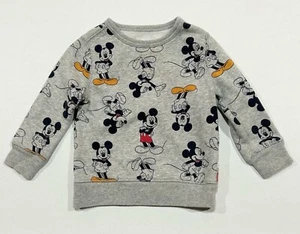 Baby Gap x Disney Boys Mickey Mouse Graphic Crewneck Sweatshirt Size 18-24M AOP - Picture 1 of 6