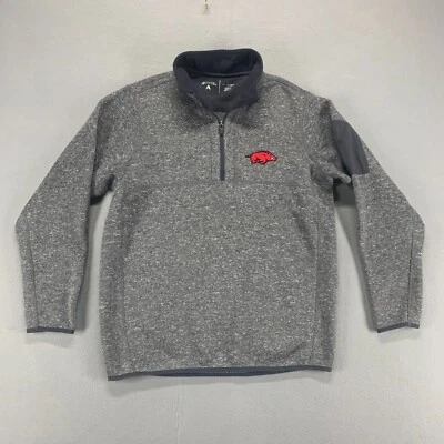 Arkansas Razorbacks Sweatshirt Mens Large Gray College Basketball NCAA Antigua - Image 1 of 4