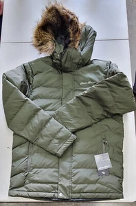 Eddie Bauer Boundary Pass Parka Down 650 Mens Hooded, Dloden Size M - Picture 1 of 4