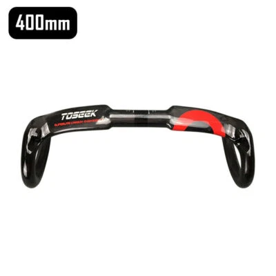 31.8mm Carbon Fiber Road Bike Racing Drop Bar Bicycle Handlebar 400/420/440mm - Image 1 of 4