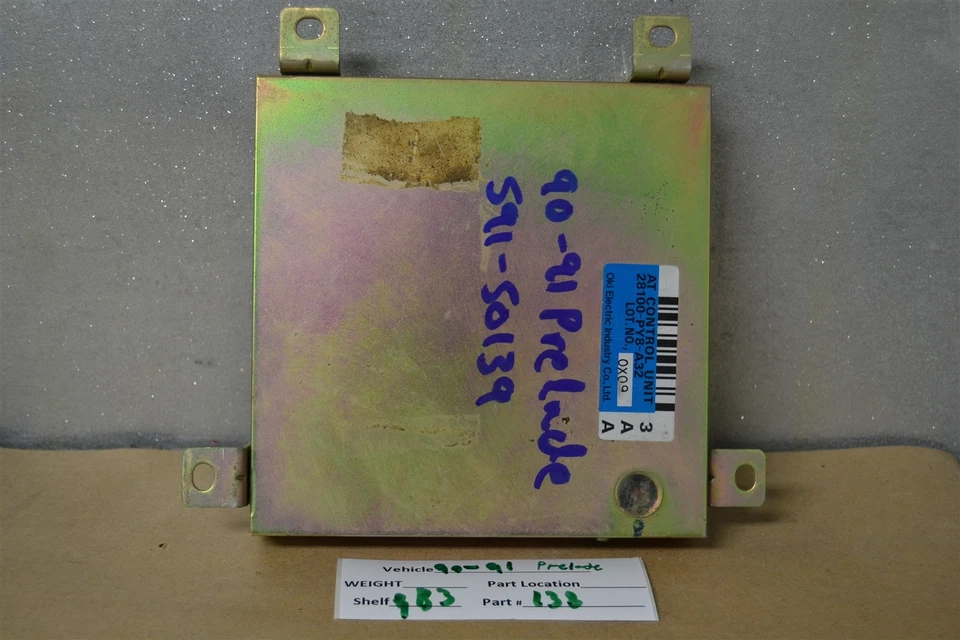 1990 1991 Honda Prelude трансмиссии компьютерный блок TCU 28100PY8A32 модуль 38 9B3 - Изображение 1 из 3