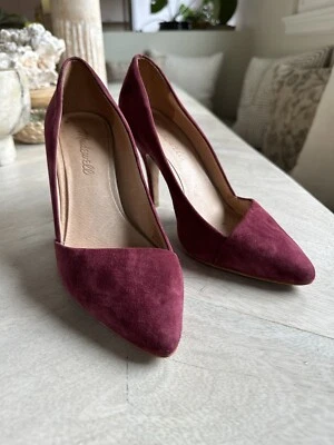 MADEWELL Suede Heels in Burgundy sz 6.5 - Изображение 1 из 4