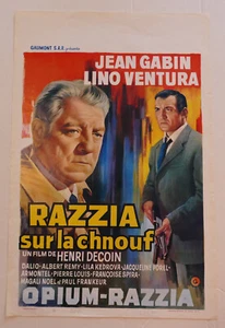 Razzia sur la Chnouf Jean Gabin Lino Ventura affiche cinema originale - Photo 1/1