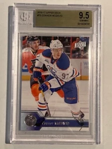 2016-17 UPPER DECK 2ND YEAR CONNOR MCDAVID BGS 9.5 GEM MINT - Picture 1 of 1