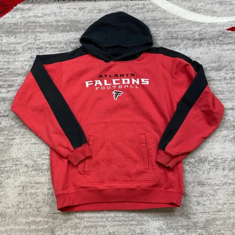 Atlanta Falcons Sweater Boys Extra Large Red Black Hoodie NFL Football Youth Cover