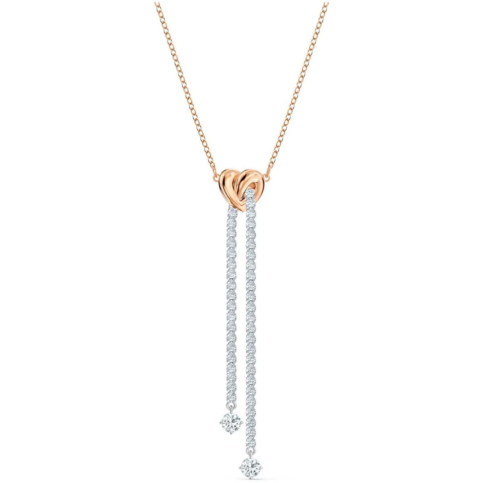 Swarovski Women's Necklace Lifelong Heart Rose Gold and Silver Tone 5517952