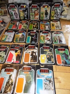 VINTAGE STAR WARS Card Back Backing Backer Bubble Figure Resealed Cardback - Picture 1 of 50