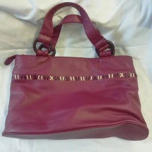 Yoshi Lichfield Handbag Magenta with Patterned Lining H14 - Picture 1 of 7