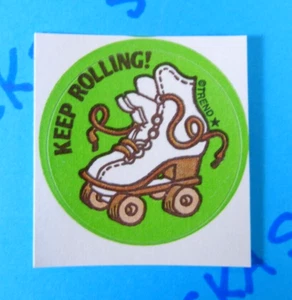 Weiter so! Leder duftend Trend Scratch & Sniff Retro Aufkleber - Bild 1 von 3