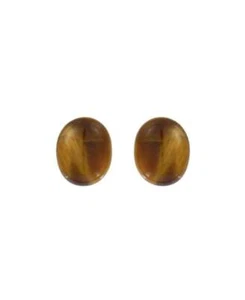 Pendientes plata con Oro Amarillo Luxenter Ojo de Tigre EA1116Y10800-C/presión - Imagen 1 de 2