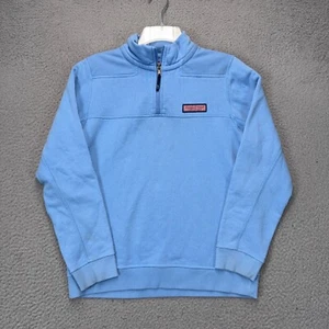Vineyard Vines Sweater Boys Large 16 1/4 Zip Pullover Jumper Casual FLAWS - Picture 1 of 10