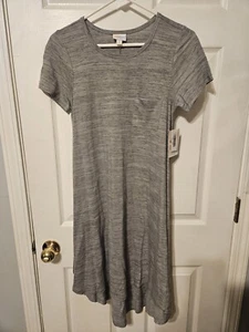 LuLaRoe Carly Dress Size XXS- Gray NWT - Picture 1 of 5