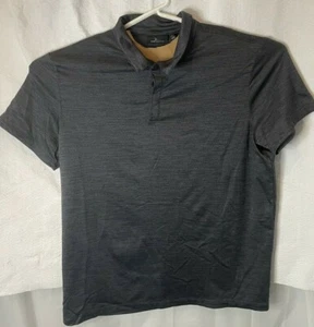 Marc Anthony Polo GOLF SZ XX-LARGE Black Striped Stretch Slim Fit Extra Button - Picture 1 of 7