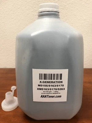 (1000 г) 24B6015 заправка тонером для Lexmark M5155 M5163 M5170 XM5163 5170 XM5263 - Изображение 1 из 3