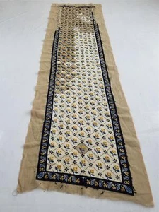 Vintage französische Nadelspitze Blumen unvollendet Gobelin Panel 119x34 cm - Bild 1 von 12