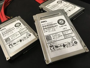 DELL 3.84TB 12Gb/s 2.5" SAS SSD KPM5XRUG3T84 DP/N 0N85XX *98% HEALTH *512 FORMAT - Afbeelding 1 van 6