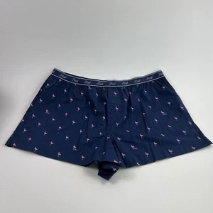 Victoria's Secret PINK Logo Cotton Elastic Waist PJ Short Sleepwear Blue XXL NWT - Picture 1 of 10