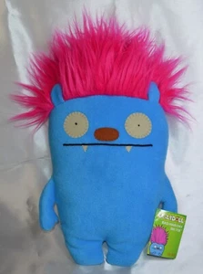Ugly Doll Plush GUND 2015 Bad Hair Day Big Toe Blue Pink Hair 17 In RARE HTF - Picture 1 of 10