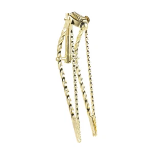 OG Lowrider Classic 26" Straight OG Square Twisted Springer Fork Gold - Picture 1 of 1