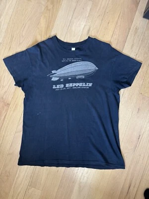 Винтажная концертная рубашка Led Zeppelin Days On The Green 1977 редкая размер XL - Изображение 1 из 4