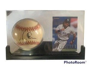 VINNY CASTILLA Autographed Signed Rawlings MLB Baseball w/ Card & Display Case - Picture 1 of 5