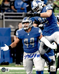 Malcolm Rodriguez Signed Detroit Lions 8x10 Photo #2 Beckett Witness COA - Picture 1 of 1