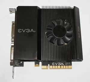 EVGA NVIDIA GT710 1GB Silent PCIE DVIx2/Mini-HDMI Graphics Card - Picture 1 of 3