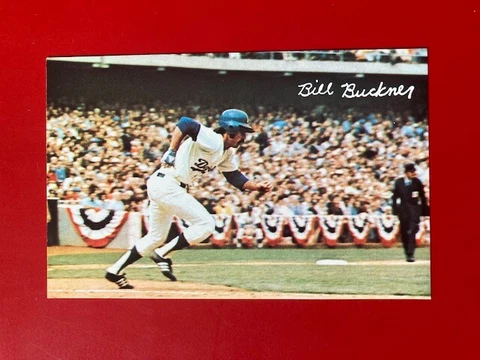 Bill Buckner 1975 LA Dodgers color postcard Cover