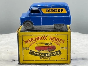 Moko Lesney Matchbox No25 A Dunlop Van 1956,Mint,Genuine in orig,box,N.O.S - Picture 1 of 14