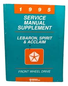 1995 Chrysler Dodge Plymouth LeBaron Spirit Acclaim Service Manual Supplement - Picture 1 of 7