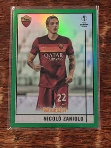 2020-21 Topps UEFA Europa League NICOLO ZANIOLO #49 Green Refractor /99 AS ROMA - Picture 1 of 1