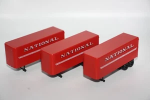 Athearn Scala HO 25' Semirimorchi per Flat Car Lotto di 3 - Carico Nazionale - Foto 1 di 10