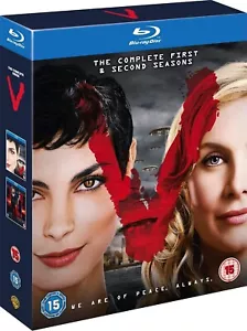 V THE COMPLETE SERIES SEASON 1+2 NEW BLU RAY BOXSET (1983 REMAKE) - Picture 1 of 2