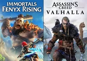 Assassins Creed Valhalla & Immortals Fenyx Rising Bundle- PlayStation 4 - Picture 1 of 3