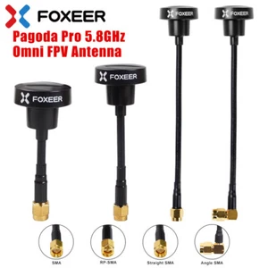 FOXEER FPV Antenna 5.8GHz 3dBi Omni Antenna RHCP SMA RP-SMA for RC Racing Drone - Picture 1 of 17