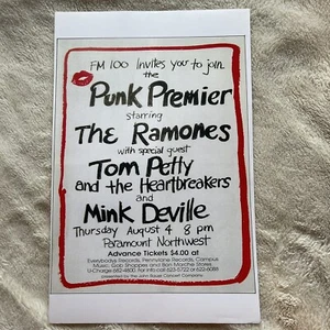 Punk Premier The Ramones Tom Petty Paramount Northwest Poster 11 x 17 (184) - Picture 1 of 1