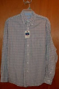 Neu mit Etikett kariertes langärmliges Button-Down-Hemd aus 100 % Baumwolle für Herren M SCHÖN! - Bild 1 von 9