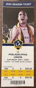 2010 MLS Philadelphia UNION vs LA GALAXY Soccer TICKET Edson Buddle 2x GOALS - Picture 1 of 2