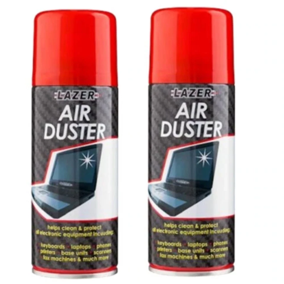 2 x 200ml Compressed Air Duster Cleaner Can Canned Laptop Keyboard Mouse Phones - Image 1 of 1